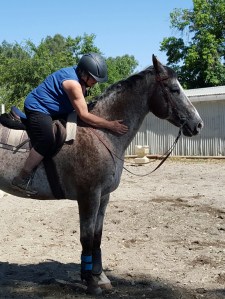 Even when he's not the best student, Coffee gets a nice neck rub at the end of each session.
